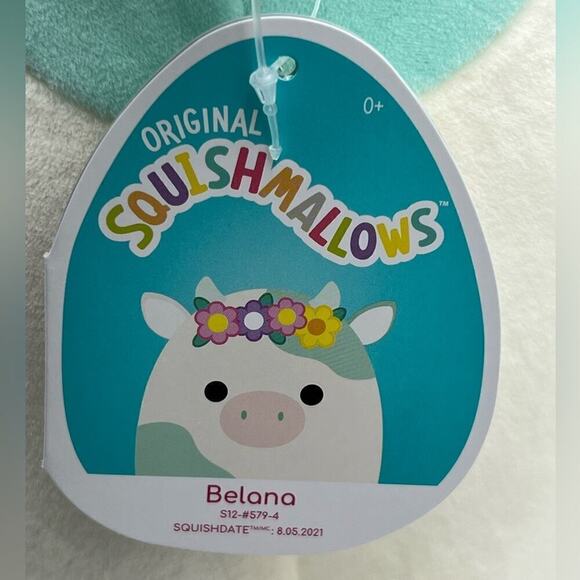 12” Belana Squishmallow Cow - Rare - Picture 3 of 3